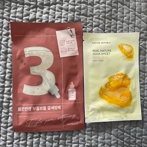 2 Korean face masks